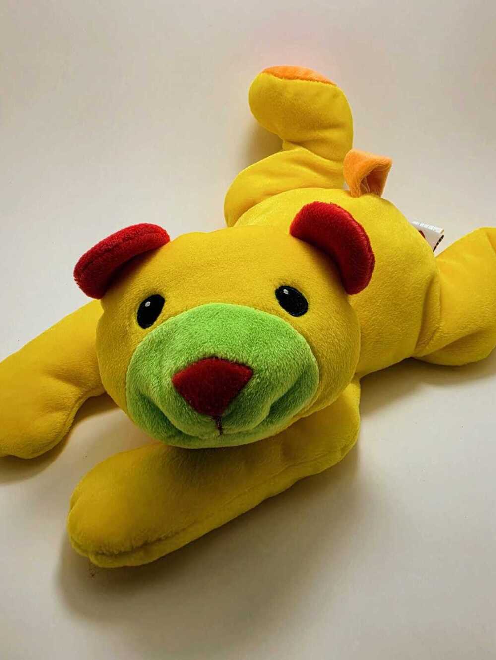 Ty Pillow Pal “Hugged” the Multi-Coloured Bear - No Tag! (12 inch)